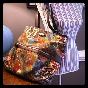 Spartina 449 Gracie fall floral briefcase/bag